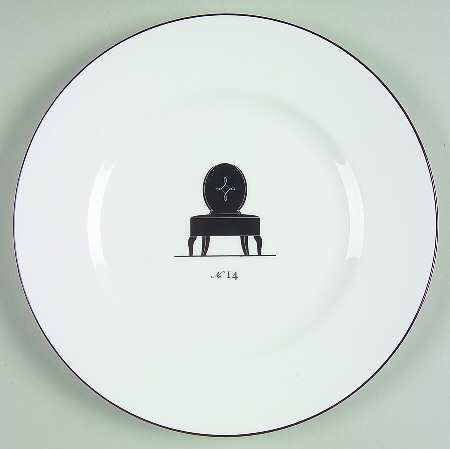 Musical Chairs Salad/Dessert Plate