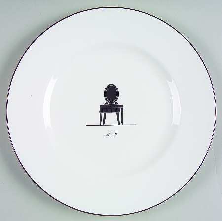Musical Chairs Salad/Dessert Plate
