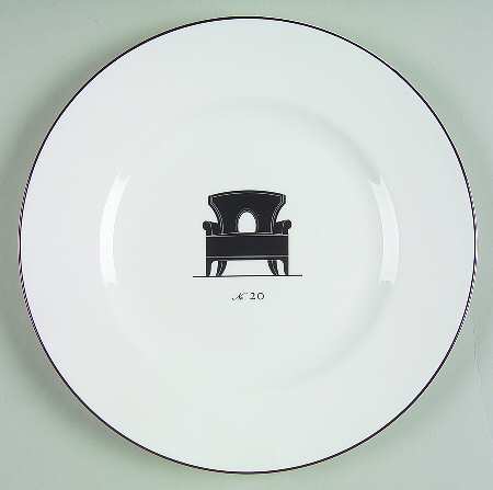 Musical Chairs Salad/Dessert Plate
