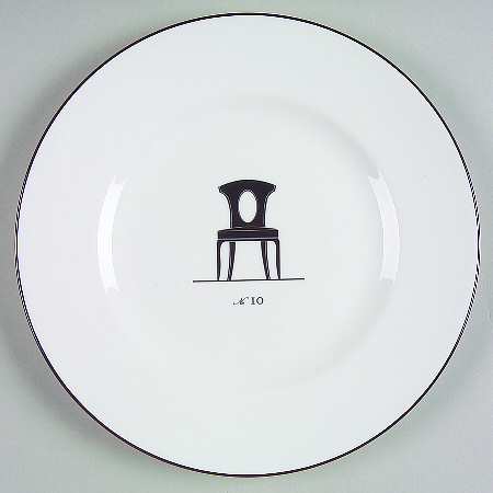 Musical Chairs Salad/Dessert Plate