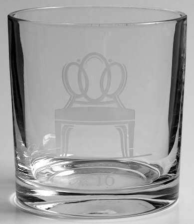 Musical Chairs Glassware Double Old Fashioned