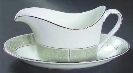 Shagreen Jade Gravy Boat & Underplate