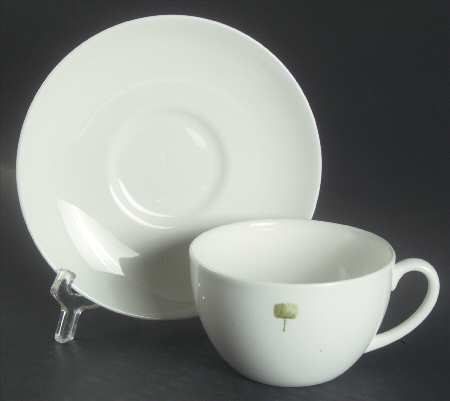 Boxwood Flat Cup & Saucer Set