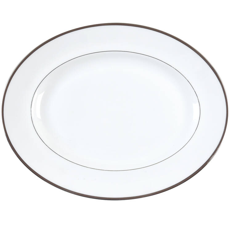 Sable Duchesse 14" Oval Serving Platter