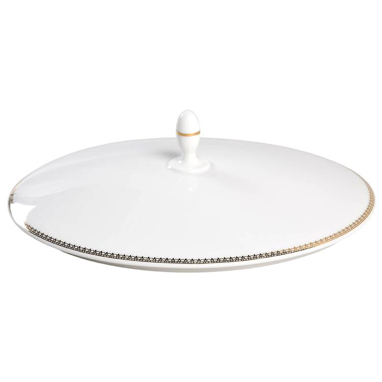 Vera Lace Gold Lid for Oval Vegetable