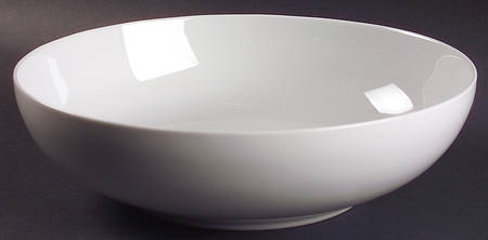 Super White Micaceous Herbaceous 10" Round Serving Bowl