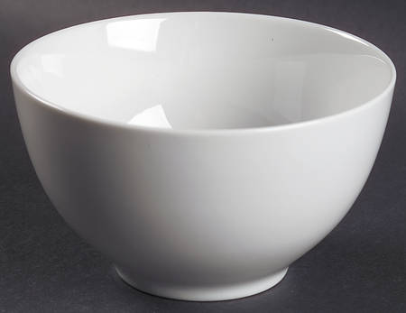 Super White Micaceous Herbaceous Coupe Cereal Bowl