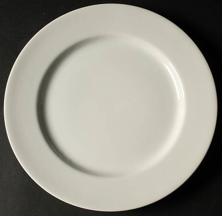 Super White Micaceous Herbaceous Dinner Plate