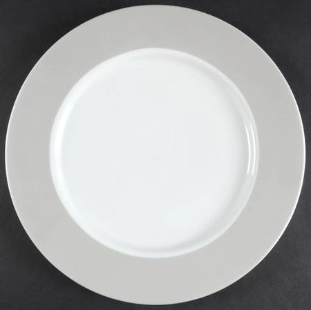 Super White Micaceous Herbaceous Dinner Plate