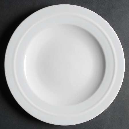 Emeril Linen White Salad Plate