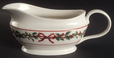 Holiday Garland Gravy Boat
