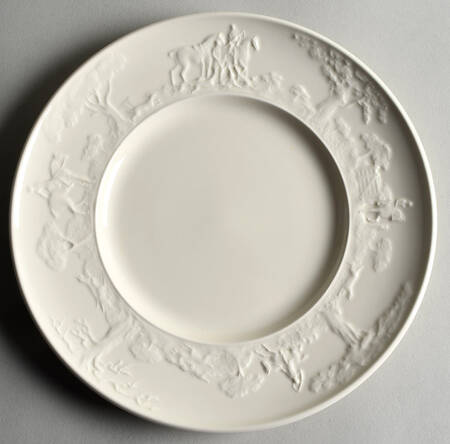 D'Ye Ken John Peel White Luncheon Plate by Wedgwood