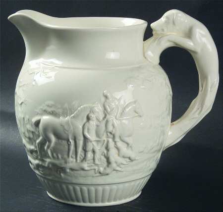 D'Ye Ken John Peel White 56 Oz Pitcher by Wedgwood