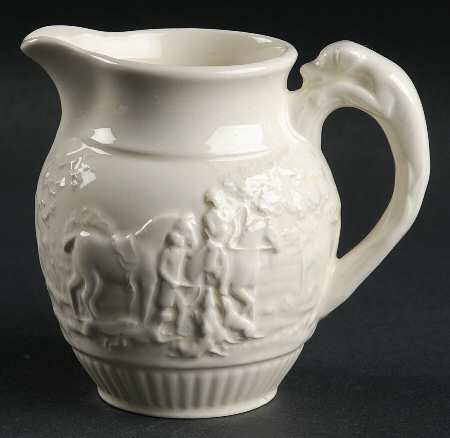 D'Ye Ken John Peel White 8 Oz Pitcher by Wedgwood
