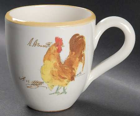 Rooster Script Mug