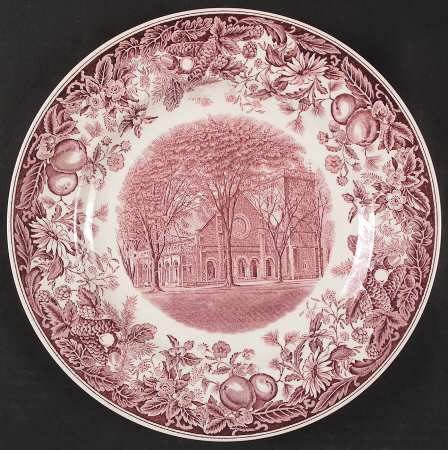 Vassar College Mulberry Dinner Plate by Wedgwood
