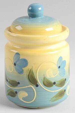 French Country Small Canister & Lid