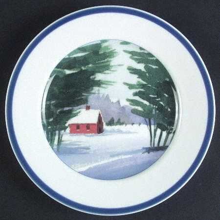 New England Scenes Salad Plate