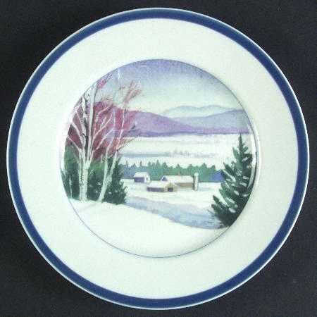 New England Scenes Salad Plate