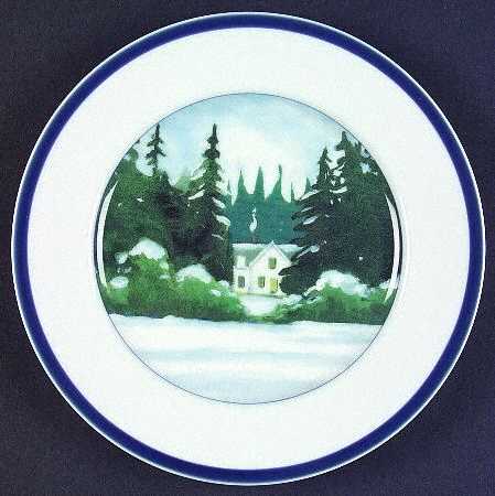 New England Scenes Salad Plate