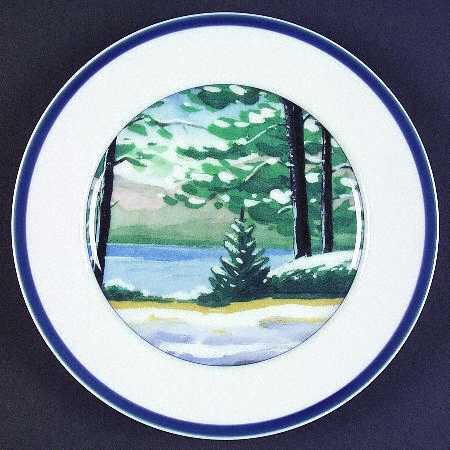 New England Scenes Salad Plate