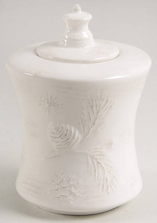 Winter White Sugar Bowl & Lid