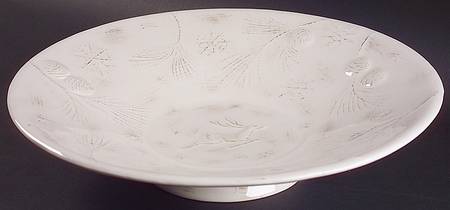 Winter White 12" Round Serving Bowl