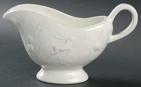 Winter White Gravy Boat