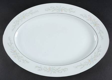 Misty 14" Oval Serving Platter