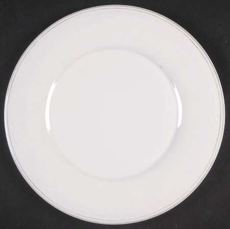 Avignon White Salad Plate