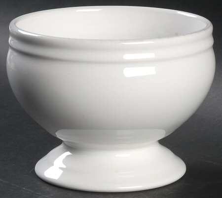 Avignon White Footed Soup Bowl