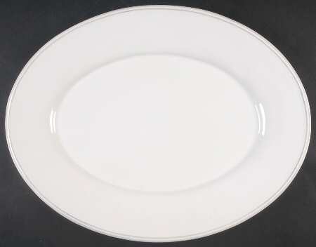 Avignon White 16" Oval Serving Platter
