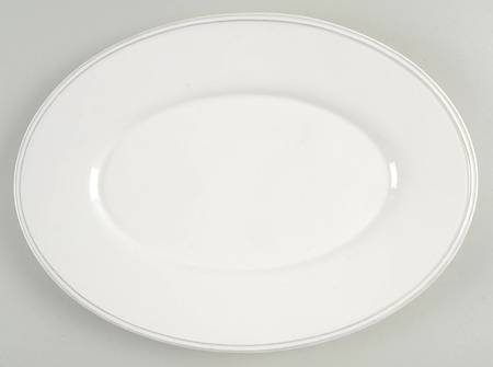 Avignon White 13" Oval Serving Platter