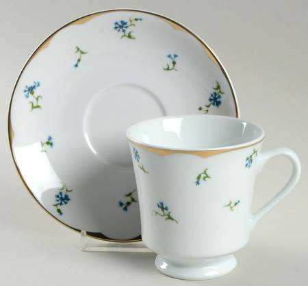 The White House Collection (Black Backstamp) Footed Cup & Saucer Set
