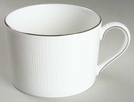 Ivory Trellis Flat Cup
