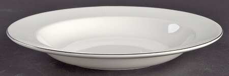 Ivory Trellis Large Rim Soup Bowl