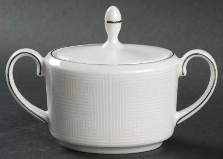 Ivory Trellis Sugar Bowl & Lid