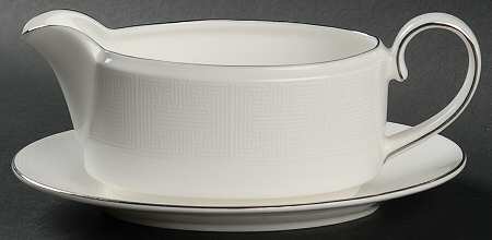 Ivory Trellis Gravy Boat & Underplate