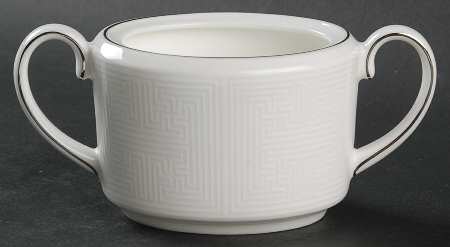 Ivory Trellis Sugar Bowl No Lid