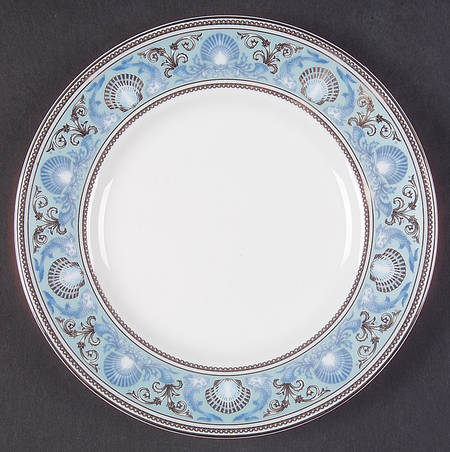 Dolphins Blue Bread & Butter Plate
