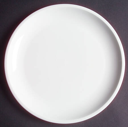 Plato White Coupe Salad Plate