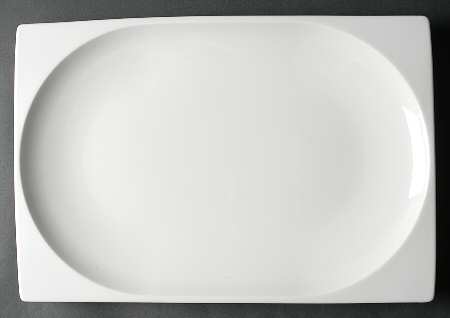 Plato White 15" Rectangular Serving Platter