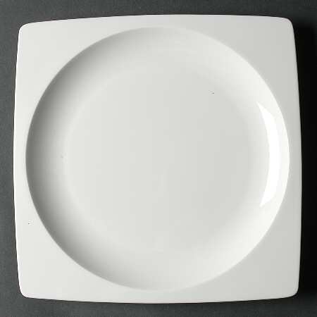 Plato White Square Dinner Plate