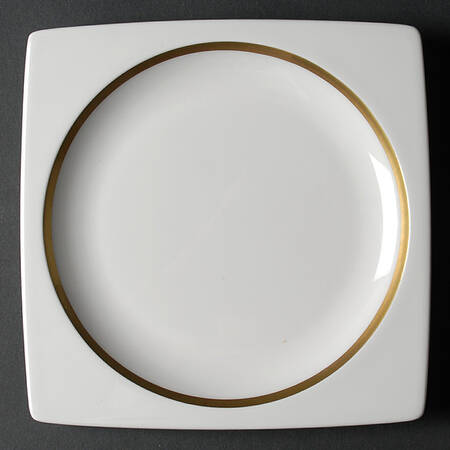 Plato Gold Square Salad Plate