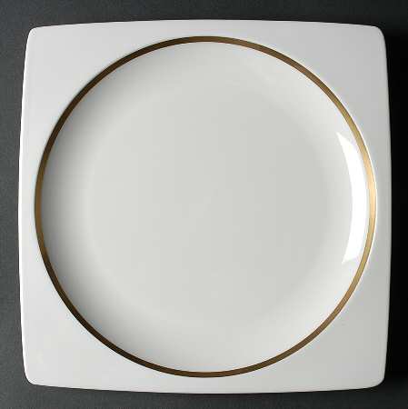 Plato Gold Square Service Plate (Charger)