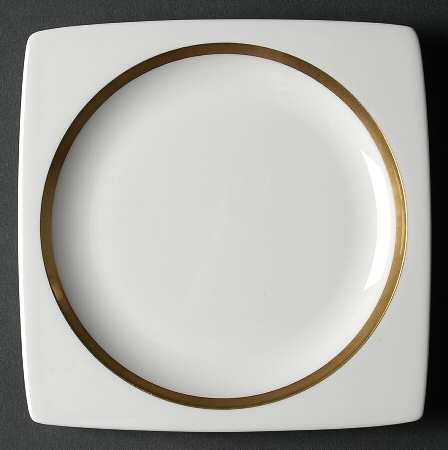 Plato Gold Square Bread & Butter Plate