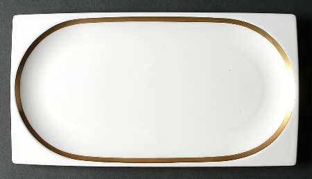 Plato Gold 11" Rectangular Serving Platter