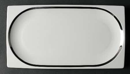 Plato Platinum 11" Rectangular Serving Platter