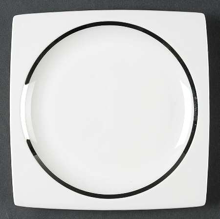 Plato Platinum Square Salad Plate