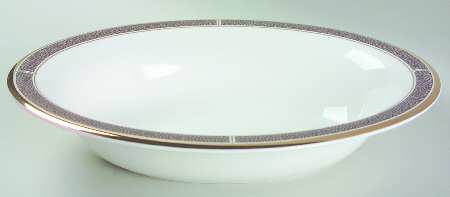 Shagreen Cocoa 9" Oval Vegetable Bowl